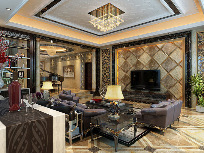 簡歐大理石別墅裝修效果圖 你家適合嗎?
