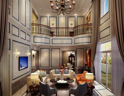 600平豪華、時尚歐式別墅裝修設計效果圖