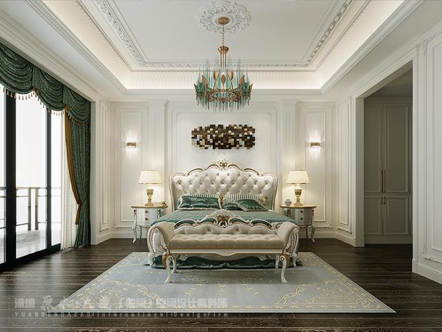 貴陽中鐵閱山湖800㎡別墅裝修案例,法式輕奢風格,華麗高貴精-貴陽