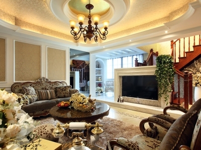 簡歐聯排別墅裝修圖片