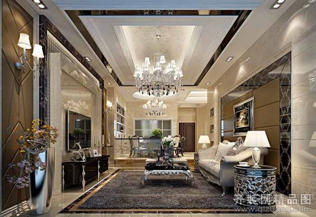 500平米別墅現代簡約家裝裝修圖片設計-湖州齊裝網裝修效果圖