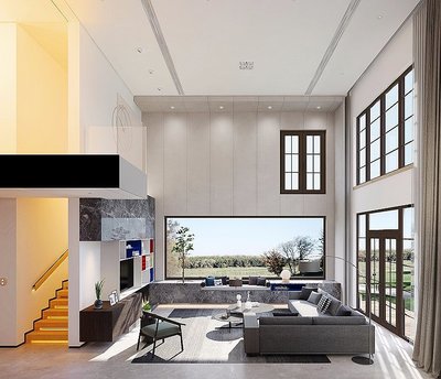 貴陽高端裝修設計,別墅現代裝修設計案例效果圖