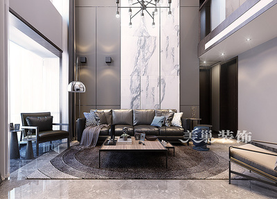 一江弘城復(fù)式200現(xiàn)代簡約風(fēng)格別墅裝修樣板間欣賞|空間|室內(nèi)設(shè)計|美巢裝飾 .