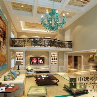 歐式別墅客廳裝修效果圖