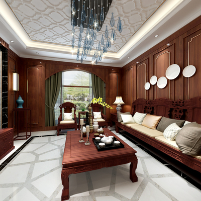 聽(tīng)藍(lán)灣別墅裝修|大學(xué)城別墅龍湖聽(tīng)藍(lán)灣裝修案例效果圖|建筑設(shè)計(jì)|空間/建筑|tiangu - 原創(chuàng)設(shè)計(jì)作品 