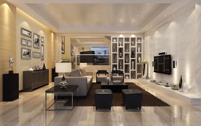 現代簡約別墅380平米38萬-金山谷別墅裝修案例