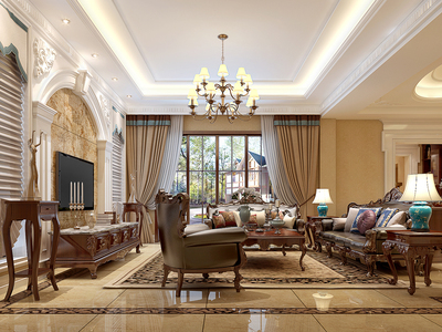 上海灘花園洋房別墅項目裝修歐美風格設計,上海騰龍別墅設計作品,歡迎品鑒