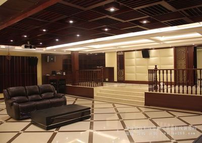 開放式家庭影院裝修設計案例欣賞 北京別墅影院裝修工程|阿強家庭影院導購網|家庭影院裝修設計|私人影院產品第一站