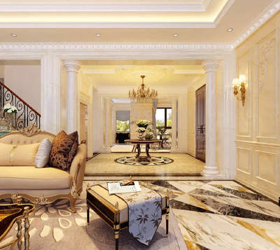 滇池ONE-820平米歐式輕奢風格別墅裝修案例