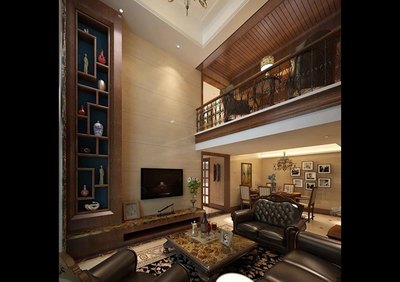 258平美式經典別墅豪宅裝修效果案例-萬澤云頂何生新居裝修實景圖賞析-土巴兔家居室內裝修設計效果圖