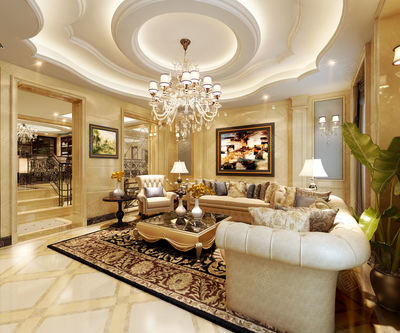 金地自在城裝修效果圖_聯排別墅裝修價格費用