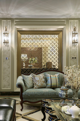 杭州別墅裝修案例暗香·獨棟廣場別墅案例效果圖新古典風格|家具|工業/產品|杭州東易日盛裝飾 - 原創設計作品 