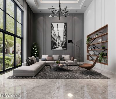 貴陽恒大金陽新世界別墅裝修,現代風格設計案例!