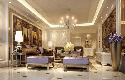 簡歐風(fēng)格別墅裝修效果圖200平米60萬簡歐風(fēng)格別墅裝修案例大全-深圳裝修設(shè)計