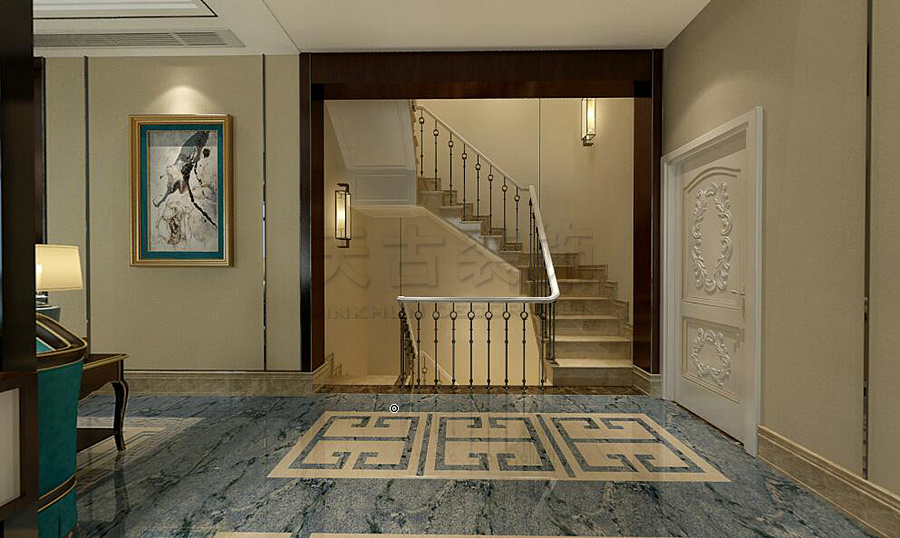 力帆棠悅別墅裝修案例|力帆棠悅聯(lián)排別墅設(shè)計方案效果圖|空間|建筑設(shè)計|tiangu 