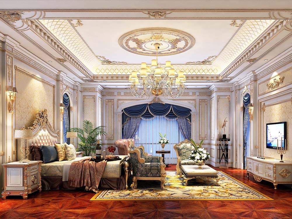 綠洲比華利花園別墅歐式古典風格裝修設計方案
