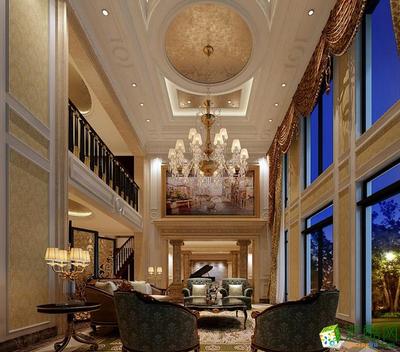 湖南省名仕大宅裝飾-古典歐式別墅裝修效果圖欣賞